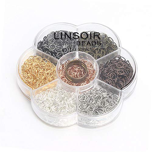 Linsoir Beads Bulk Hard Snap 12mm Open Jump Rings with Free Jump Ring Open Tool Value Box Set - Pack of 350 - Image 3