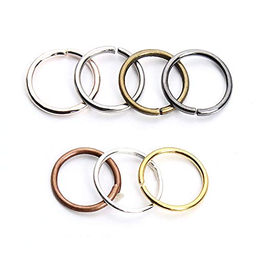 Linsoir Beads Bulk Hard Snap 12mm Open Jump Rings with Free Jump Ring Open Tool Value Box Set - Pack of 350 - Image 2