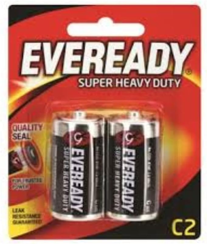 Eveready بطاريات إيفر ريدي كربون زنك C - عبوة من 2 - Image 1