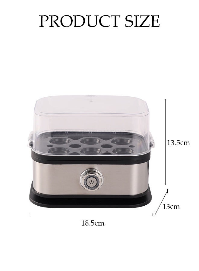 DUNISO Egg Steamer，Egg Cooker，Rapid Egg Cooker，6-Egg Capacity，Mini and Portable,Easy to Clean,Used for Steaming Eggs, Corn, Sweet Potatoes, Buns, Dumplings - Image 2