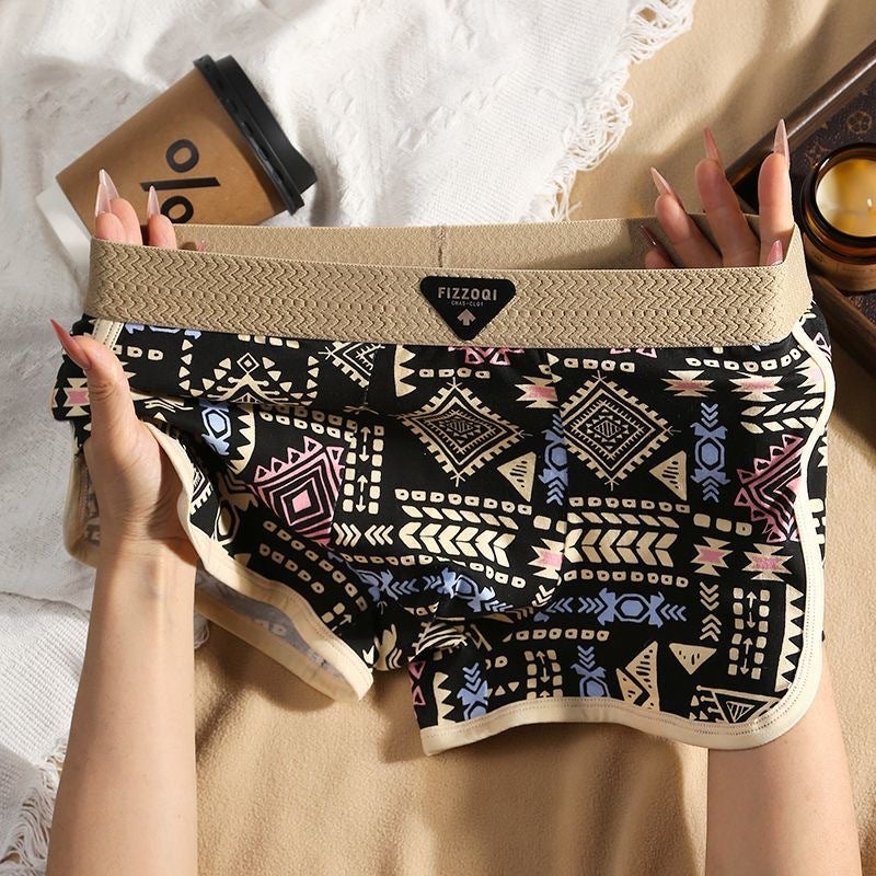 Men'S Underwear Bundle, Comfortable Amaya Boxer Briefs, Breathable Boxer Briefs, Trendyy American Retro Ethnic Style Pants - Image 1