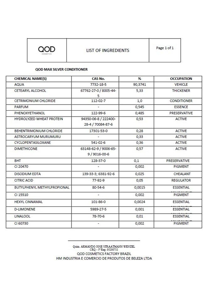 QoD MAX SILVER CONDITIONER 300ML-10fl oz/FOR BLONDE, STREAKED OR GRAY HAIR/WITH VIOLET PIGMENTS/PROLONG THE SMOOTH EFFECT OF HAIR TREATED WITH HAIR STRAIGHTENING TREATMENT. - Image 2