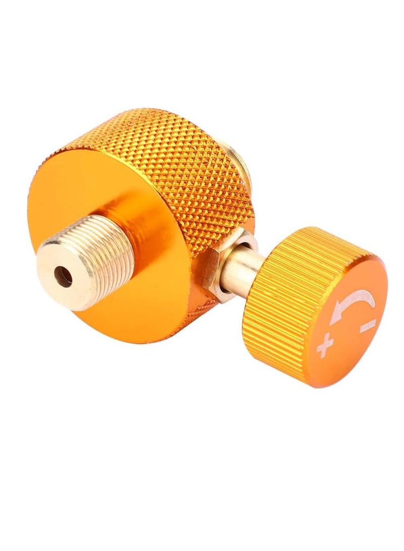 RATSAW Copper Propane Gas Tank Adapter with Knob for Outdoor Camping Burner - Image 1