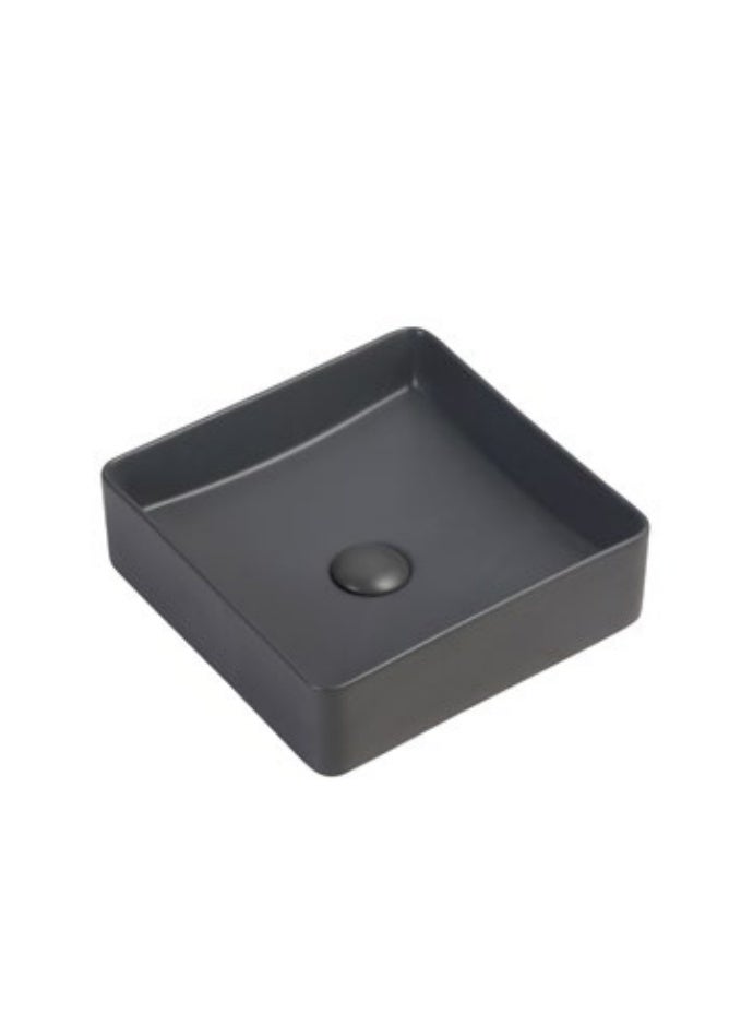 بيور PURE - حوض رخامي - مربع - أسود