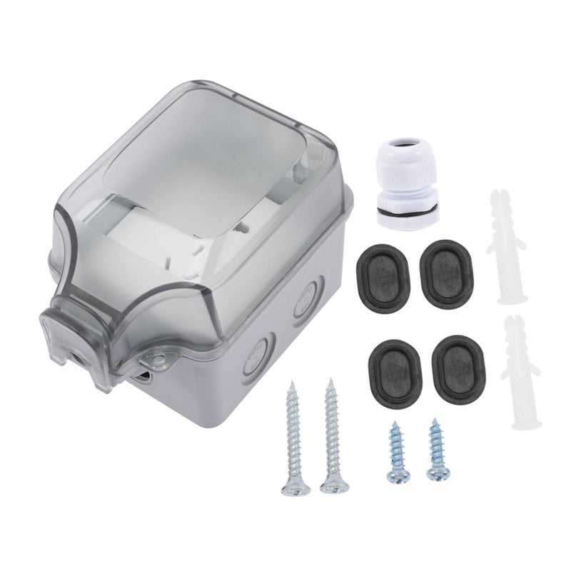Weatherproof 5 Hole Outdoor Socket Cover UV Waterproof Box Lock - Image 2