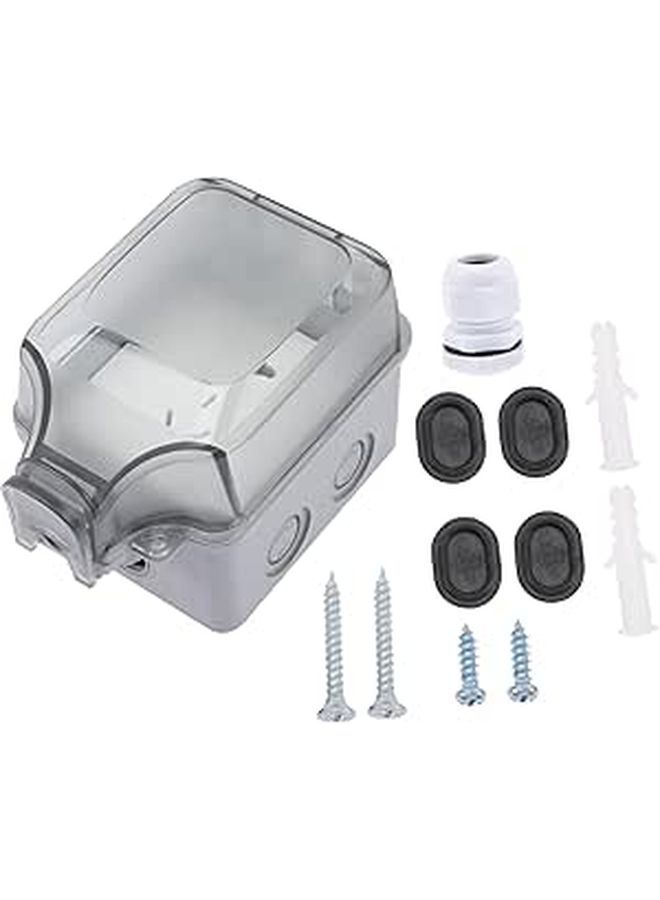 Weatherproof 5 Hole Outdoor Socket Cover UV Waterproof Box Lock - Image 1