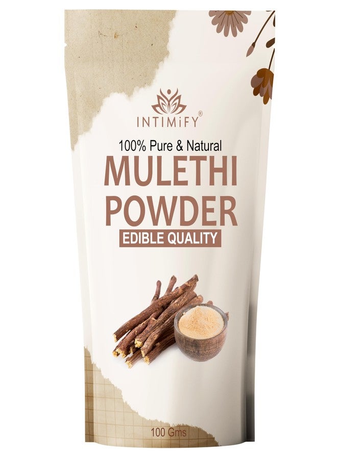 INTIMIFY مسحوق عرق السوس من إنتيميفاي لتبييض الوجه، مناسب للأكل والشرب | يمكن استخدامه من قبل النساء والرجال | 100 غرام (عبوة واحدة) - Image 1