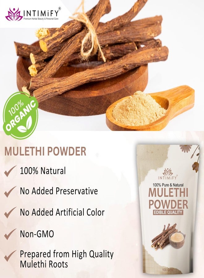 INTIMIFY مسحوق عرق السوس من إنتيميفاي لتبييض الوجه، مناسب للأكل والشرب | يمكن استخدامه من قبل النساء والرجال | 100 غرام (عبوة واحدة) - Image 4