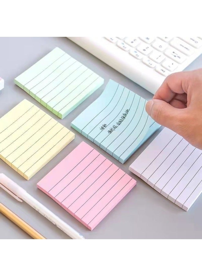 HELPS Office Color Horizontal Line Post-it Notes With Sticky Student Notes Can Tear Notes Note Notes Stationery - Image 2