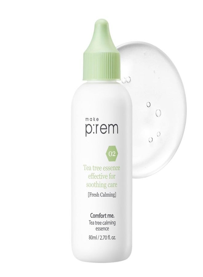 MAKEP:REM [make p:rem] Comfort me. Tea tree calming essence | soothing essence | lightweight and watery essence | Quick-Absorbing | essence for sensitive skin | 80ml, 2.70 fl.oz. | MAKEP:REM makeprem - Image 1