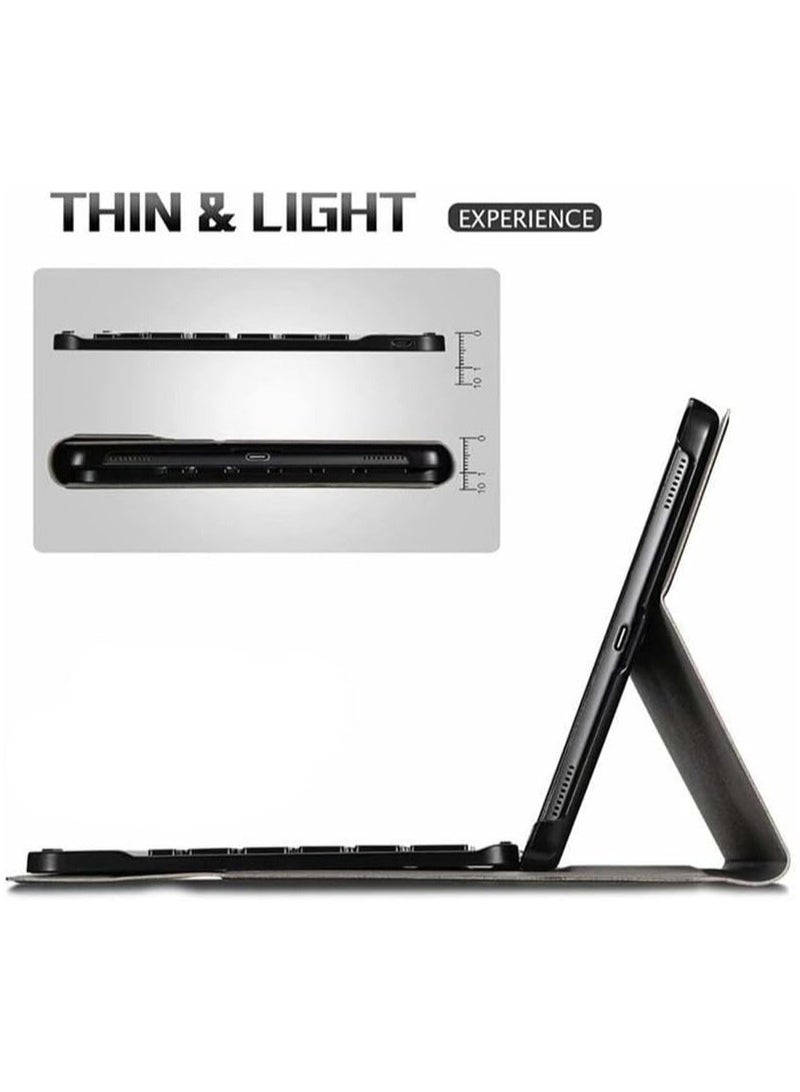 general Arabic and English Keyboard Case for Honor Pad X8a X9 11-inch 2024 with Backlit Bluetooth Wireless Keyboard with Smart Touchpad Tablet Protective Case - Image 3