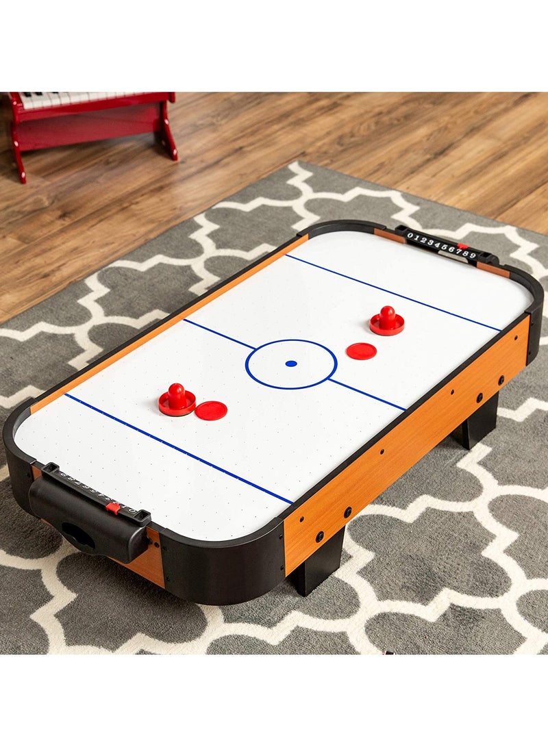 لعبة طاولة الهوكي الهوائية الصغيرة 51x31x10cm مع لوحة النتائج تصميم آمن للعائلة الداخلية متعة الوالدين تفاعل الطفل لعبة مسابقة سطح الطاولة - Image 2