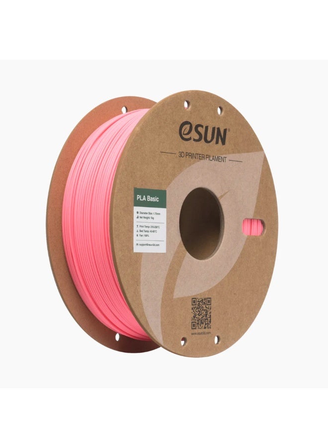 eSUN PLA خيوط أساسية 1.75 مم، خيوط طابعة ثلاثية الأبعاد PLA أساسية، دقة الأبعاد +/- 0.03 مم، بكرة 1 كجم (2.2 رطل) خيوط طباعة ثلاثية الأبعاد للطابعات ثلاثية الأبعاد، وردي باربي