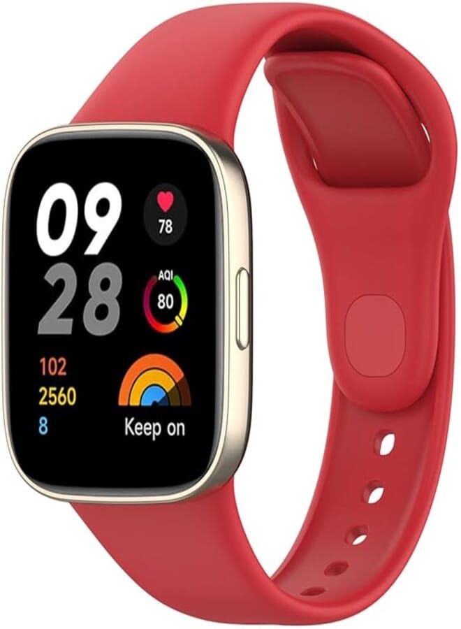 Dado Silicone Band Compatible with Xiaomi Mi watch lite 3/Redmi Watch 3, Adjustable Soft Silicone Replacement Sport Strap