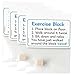 PHAWNGU 4 Pack Exercise Block Gag Gift Funny Lazy Workout Joke for Adults Coworkers Friends Novelty Gift for Men Women Office White Elephant Retirement Birthday - Image 2