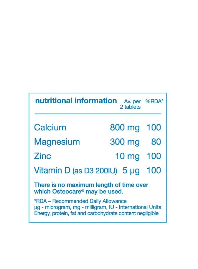 Osteocare Vitabiotics Osteocare Calcium & Vitamin D 30 Tablets  - Image 5