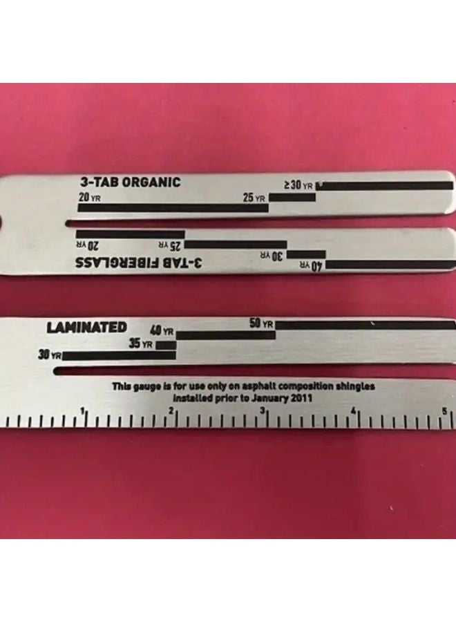 1pc Stainless Steel Fiberglass Roofing Ruler With 5 And 3 Inch Dual Scale Angle Markings - Image 4