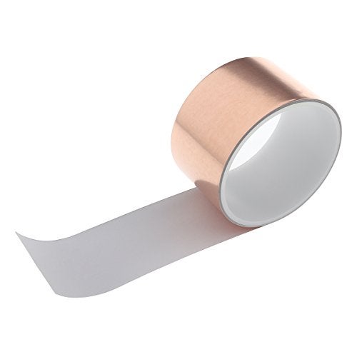 ROSENICE ROSENICE Copper Foil Tape 50mm x 1.8m | EMI Shielding & Conductive Adhesive for Guitar Electronics, DIY Projects, and Audio Repairs (Gold) - Image 1