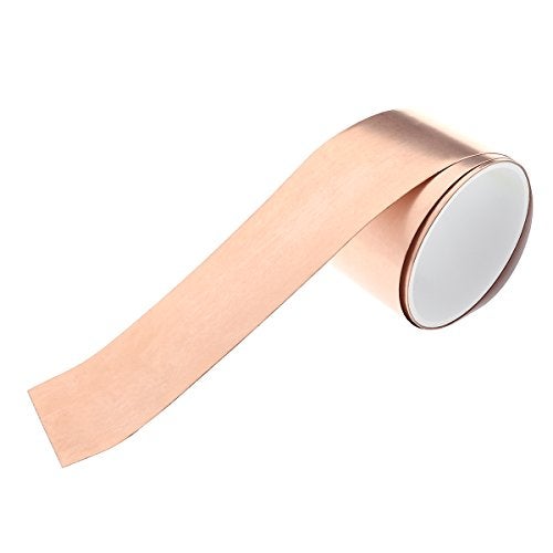 ROSENICE ROSENICE Copper Foil Tape 50mm x 1.8m | EMI Shielding & Conductive Adhesive for Guitar Electronics, DIY Projects, and Audio Repairs (Gold) - Image 3