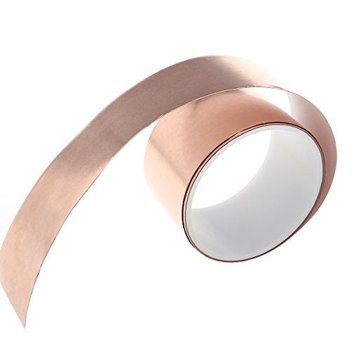 ROSENICE ROSENICE Copper Foil Tape 50mm x 1.8m | EMI Shielding & Conductive Adhesive for Guitar Electronics, DIY Projects, and Audio Repairs (Gold) - Image 5