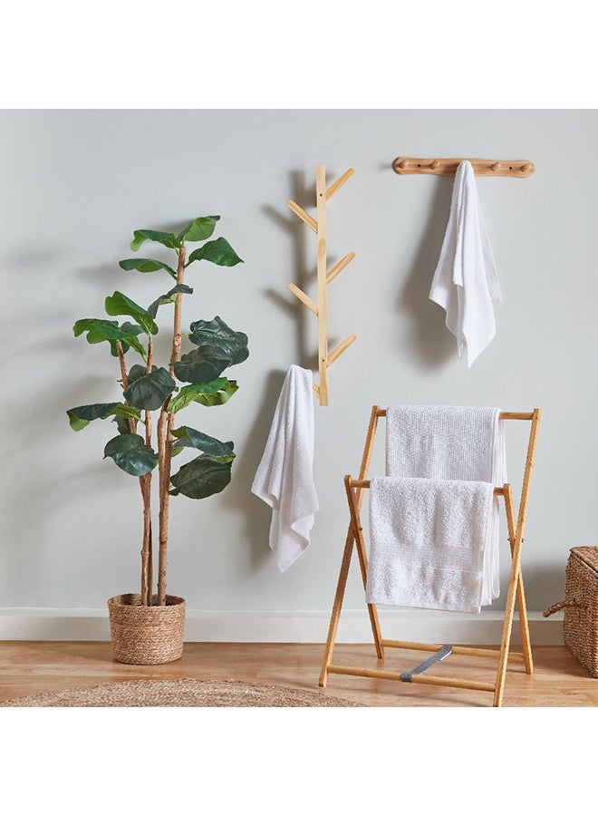 Home Box Natura Wooden 5-Peg Wall Mounted Hook Rack 46 x 5.8 x 8 cm - Image 4