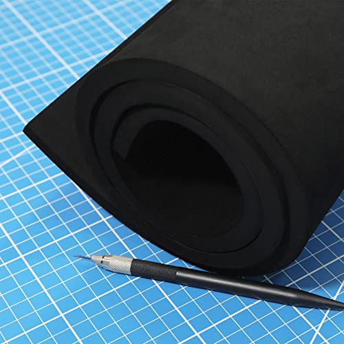 MEARCOOH Black Eva Foam Sheet roll,Premium eva Craft Foam 10mm Thick,13.9" x 39", High Density 86kg/m3 for Halloween Cosplay Costume, Crafts, DIY Projects by MEARCOOH - Image 4