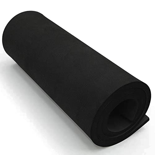 MEARCOOH Black Eva Foam Sheet roll,Premium eva Craft Foam 10mm Thick,13.9" x 39", High Density 86kg/m3 for Halloween Cosplay Costume, Crafts, DIY Projects by MEARCOOH - Image 1