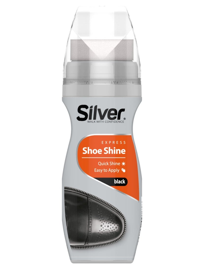 Silver Express Black Instant Shoe Shine 75 ML - Image 1