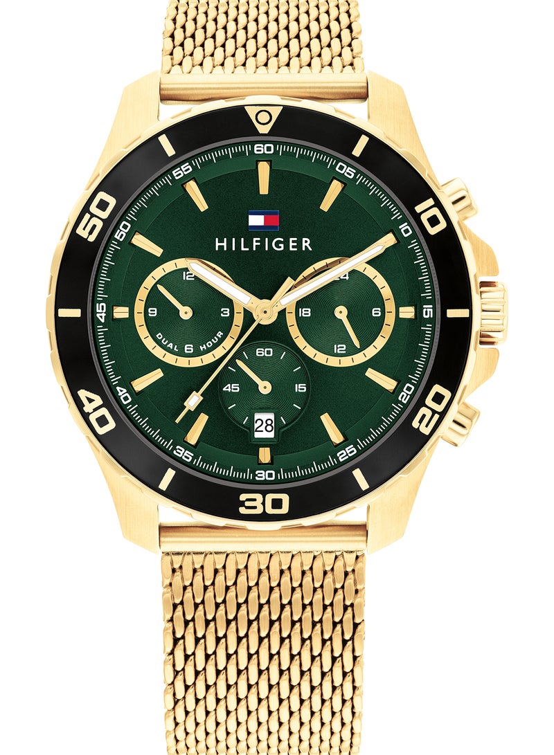 TOMMY HILFIGER ساعة يد رجالية من الستانلس ستيل بعقارب دائرية الشكل 1792093 - 43 ملم - Image 1