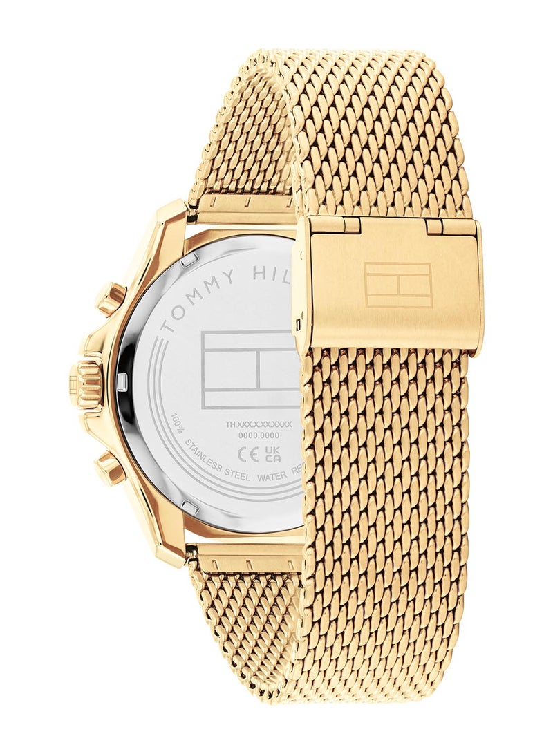 TOMMY HILFIGER ساعة يد رجالية من الستانلس ستيل بعقارب دائرية الشكل 1792093 - 43 ملم - Image 3