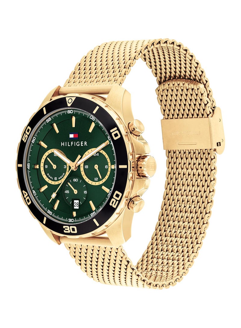 TOMMY HILFIGER ساعة يد رجالية من الستانلس ستيل بعقارب دائرية الشكل 1792093 - 43 ملم - Image 2