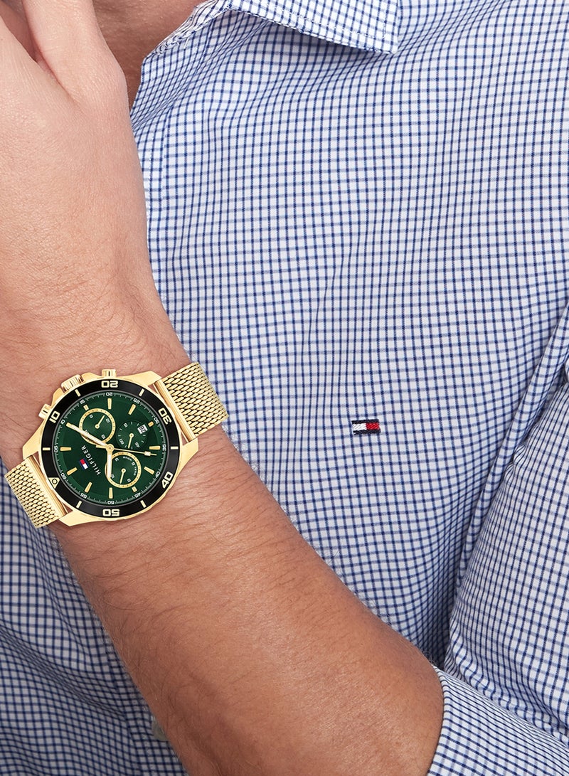 TOMMY HILFIGER ساعة يد رجالية من الستانلس ستيل بعقارب دائرية الشكل 1792093 - 43 ملم - Image 4