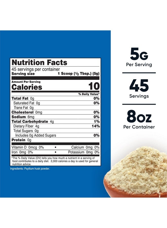 Nutricost مسحوق قشور السيليوم الكاملة (رقائق) 8 أونصات خالي من الجلوتين وغير معدّل وراثيًا - Image 3