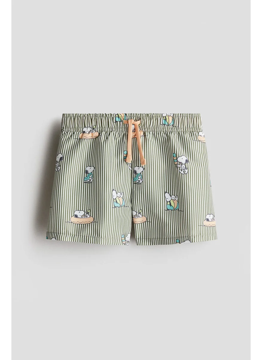 H&M Printed Swim Shorts