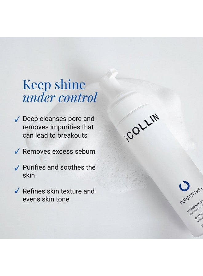G.M. Collin Puractive+ Cleansing Foam Foaming Face Wash For Oily Or Acne Prone Skin Hydrating Cleanser With Salicylic Acid - Image 4