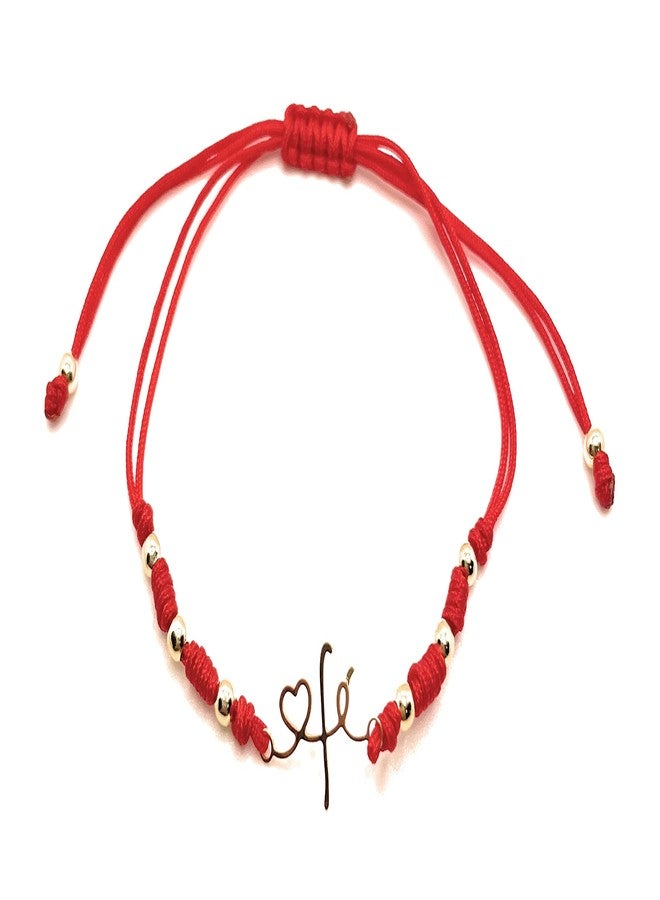 Genérico Faith Bracelet, Red and Black bracelet, religious bracelet, protective bracelet, bracelet for women, Pulsera de Fé. (Red) - Image 2