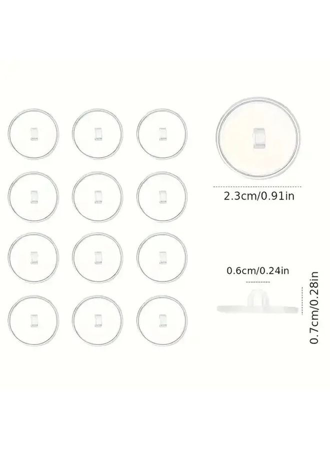 White Heavy Duty Ceiling Hooks 50pcs Double Sided Adhesive No Drill Home Storage - Image 4