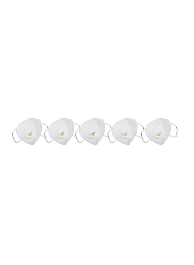 NIBEMINENT 5-Pieces KN95 5 Layers Face Mask With Breathing Valve - Image 1