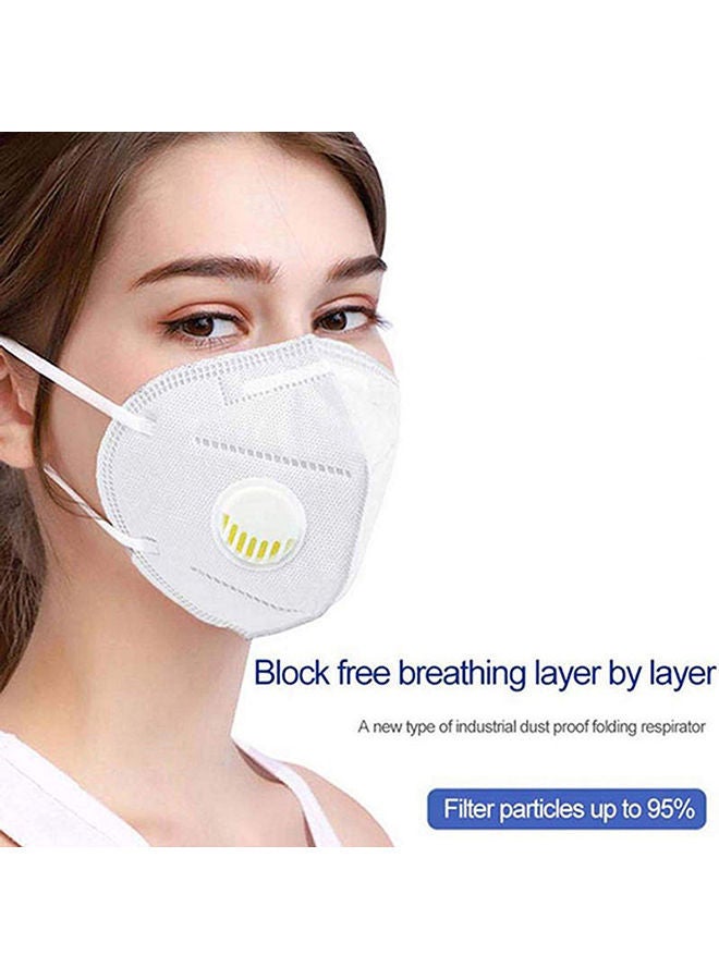 NIBEMINENT 5-Pieces KN95 5 Layers Face Mask With Breathing Valve - Image 3