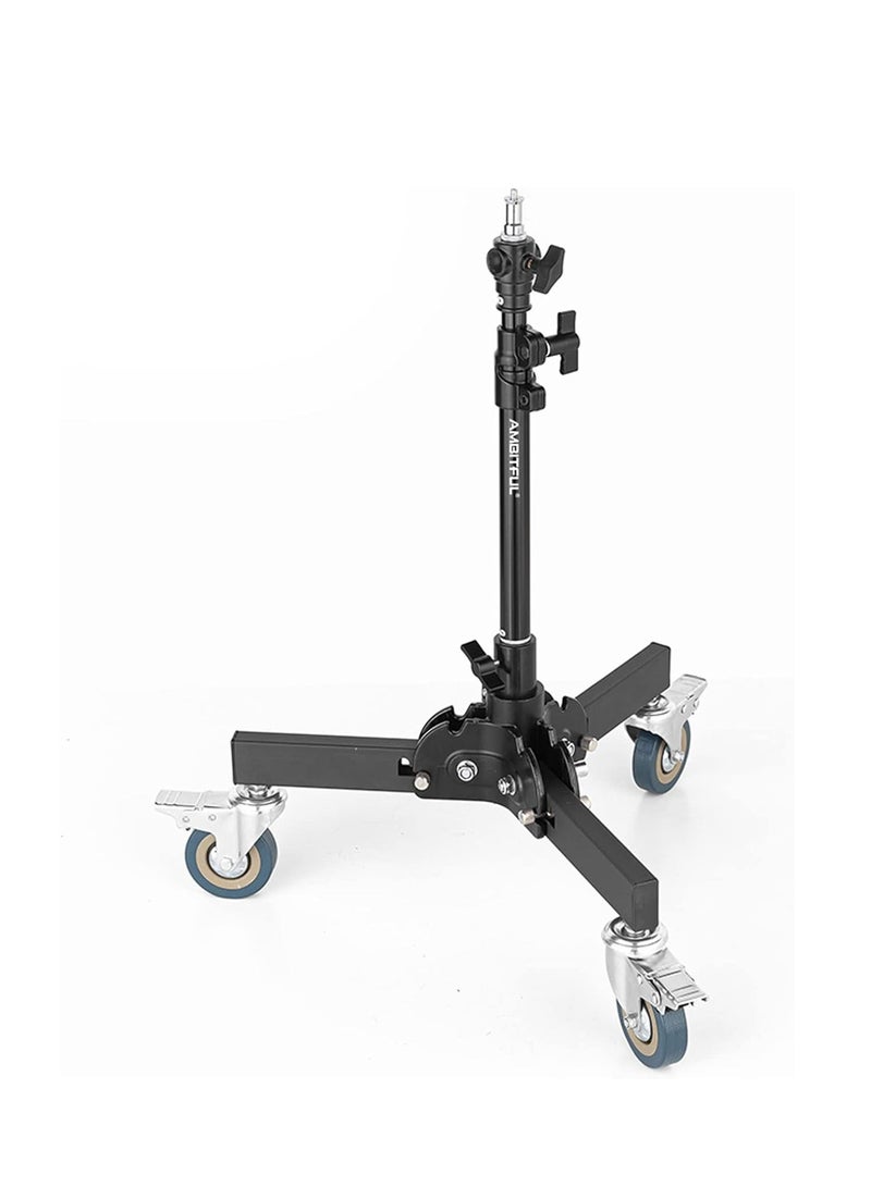 General 61-81cm/21-31.9" Profession Removable Very Sturdy Folding Floor Light Stand and Wheels for Studio Flash LED Light  - Image 1