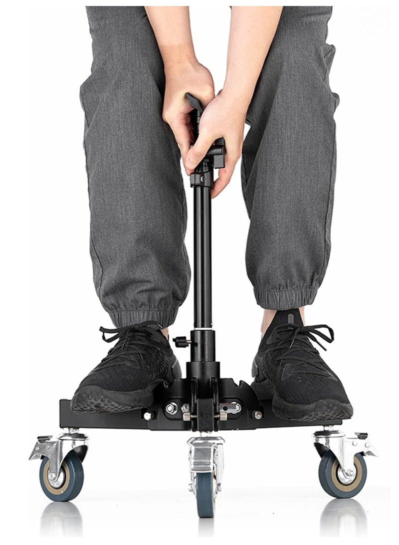 General 61-81cm/21-31.9" Profession Removable Very Sturdy Folding Floor Light Stand and Wheels for Studio Flash LED Light  - Image 3