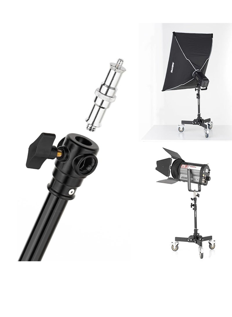 General 61-81cm/21-31.9" Profession Removable Very Sturdy Folding Floor Light Stand and Wheels for Studio Flash LED Light  - Image 5