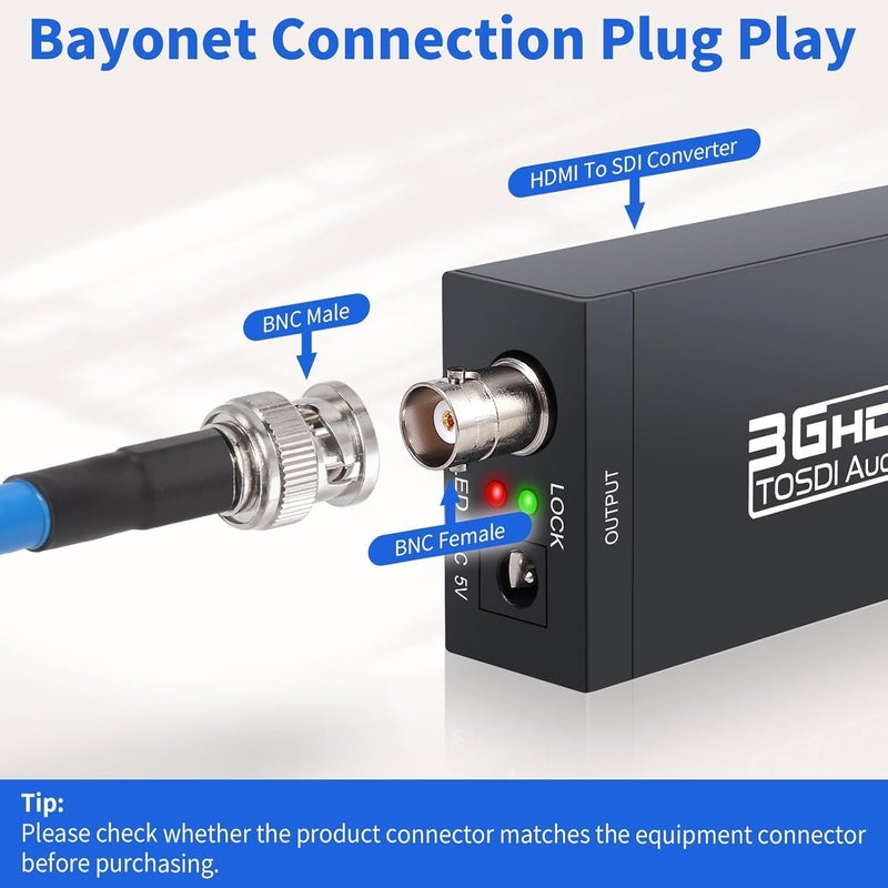 Superbat 3G/6G/12G SDI Cable 1ft BNC Jumper Belden 1694A Cable,Supports HD-SDI/3G-SDI/4K/8K Video,for Cameras Converter,Precision SDI Cord (1Pcs) - Image 5