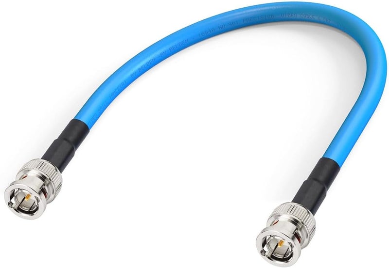 Superbat 3G/6G/12G SDI Cable 1ft BNC Jumper Belden 1694A Cable,Supports HD-SDI/3G-SDI/4K/8K Video,for Cameras Converter,Precision SDI Cord (1Pcs) - Image 1