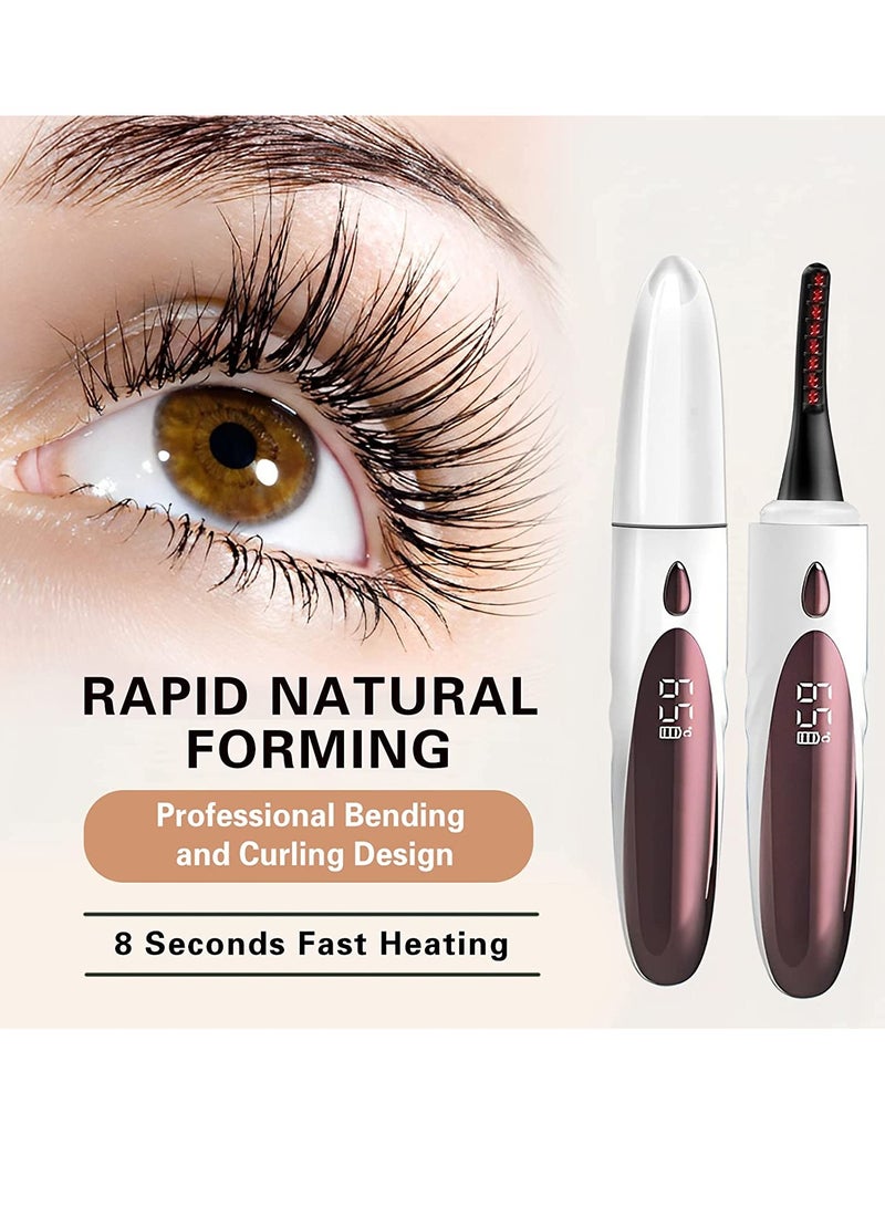 general Heated Eyelash Curlers,Electric Eyelash Curlers,8 Seconds Fast Heating,Double-Sided Anti-Burn Heated Lash Curler,A Fast-Forming, Natural-Looking,Long-Lasting Heated Eyelash Curler - Image 2