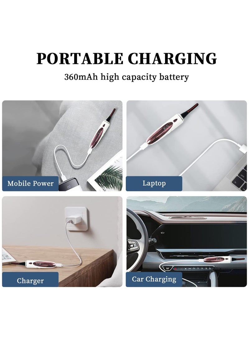 general Heated Eyelash Curlers,Electric Eyelash Curlers,8 Seconds Fast Heating,Double-Sided Anti-Burn Heated Lash Curler,A Fast-Forming, Natural-Looking,Long-Lasting Heated Eyelash Curler - Image 5