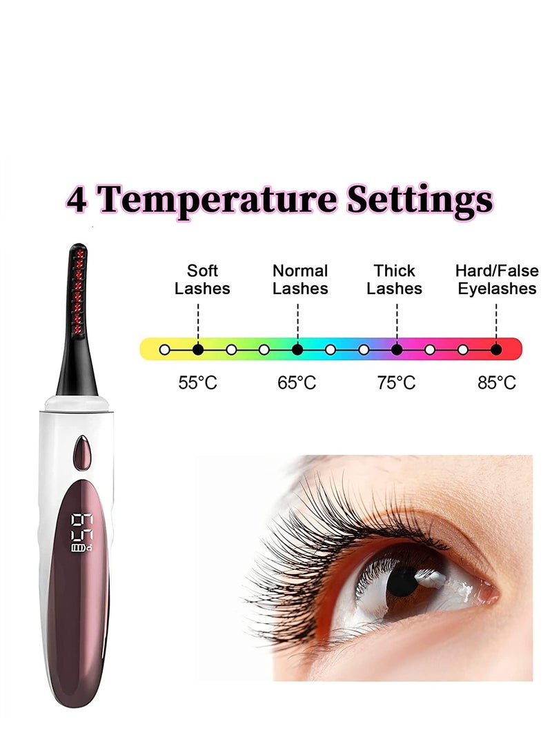 general Heated Eyelash Curlers,Electric Eyelash Curlers,8 Seconds Fast Heating,Double-Sided Anti-Burn Heated Lash Curler,A Fast-Forming, Natural-Looking,Long-Lasting Heated Eyelash Curler - Image 3
