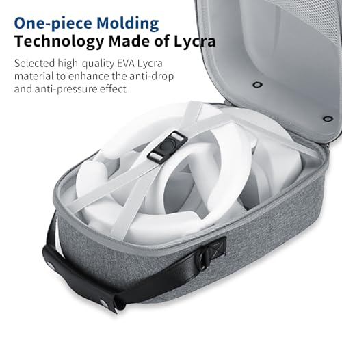 AceGamer Carrying Case For PSVR2 – Lightweight Travel Storage for PlayStation VR2 Headset, Controllers & Accessories | Custom Fit, Odor-Free & Scratch-Resistant Design - Image 5