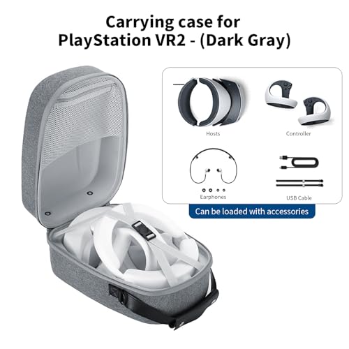AceGamer Carrying Case For PSVR2 – Lightweight Travel Storage for PlayStation VR2 Headset, Controllers & Accessories | Custom Fit, Odor-Free & Scratch-Resistant Design - Image 2