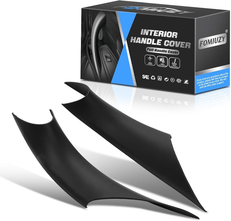 WEILEITE Rear Interior Inner Inside Door Pull Handle Grab Cover Fit for BMW 320,328,330,335,M3 F30/F31/F34/F80 3 Series 2012-2018 and 418,420,428,430,435,M4 F32/F33/F36/F82/F83 4 Series 2014-2017 - Image 1